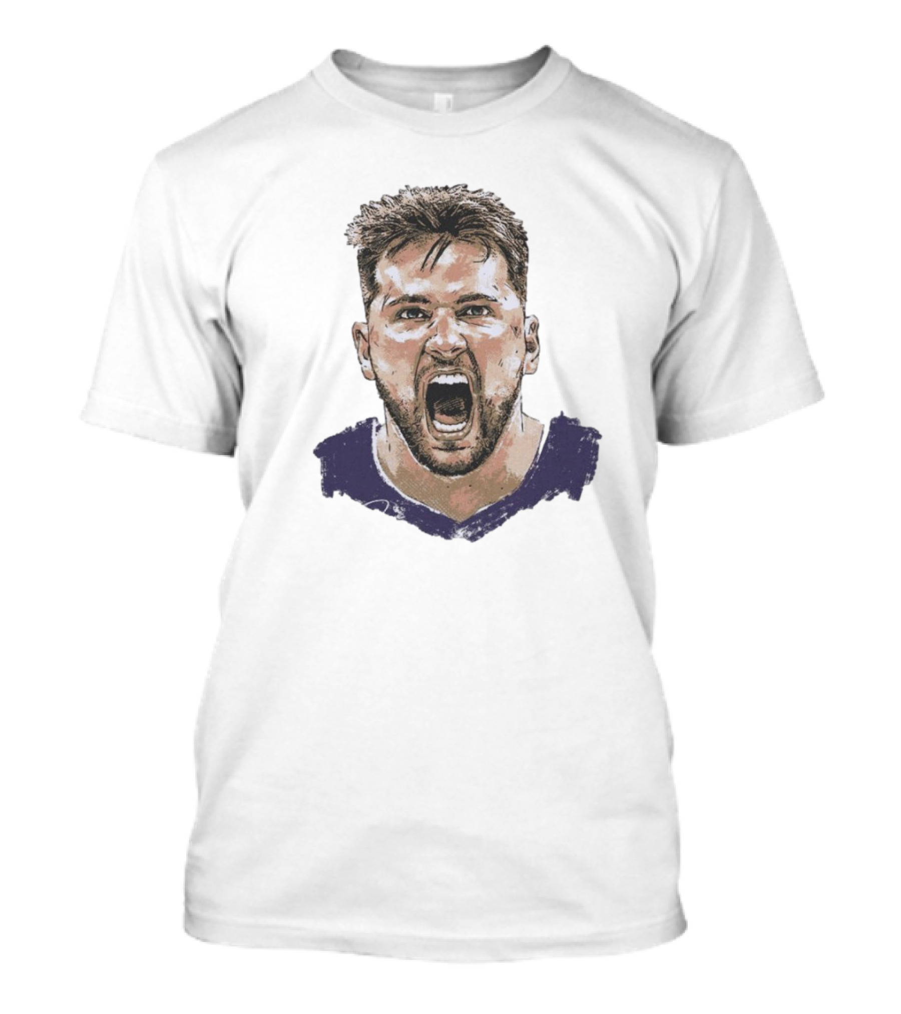 Luka Doncic Los Angeles Lakers Jersey Scream T-Shirt