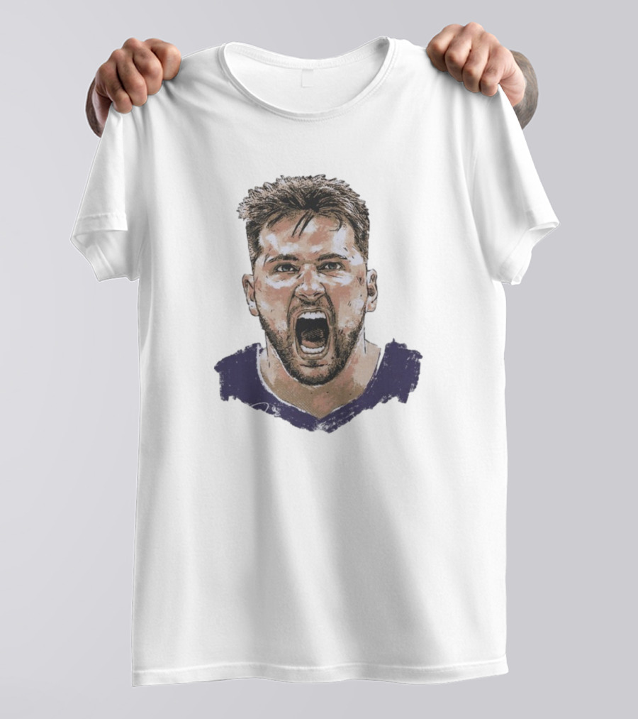 Luka Doncic Los Angeles Lakers Jersey Scream T-Shirt