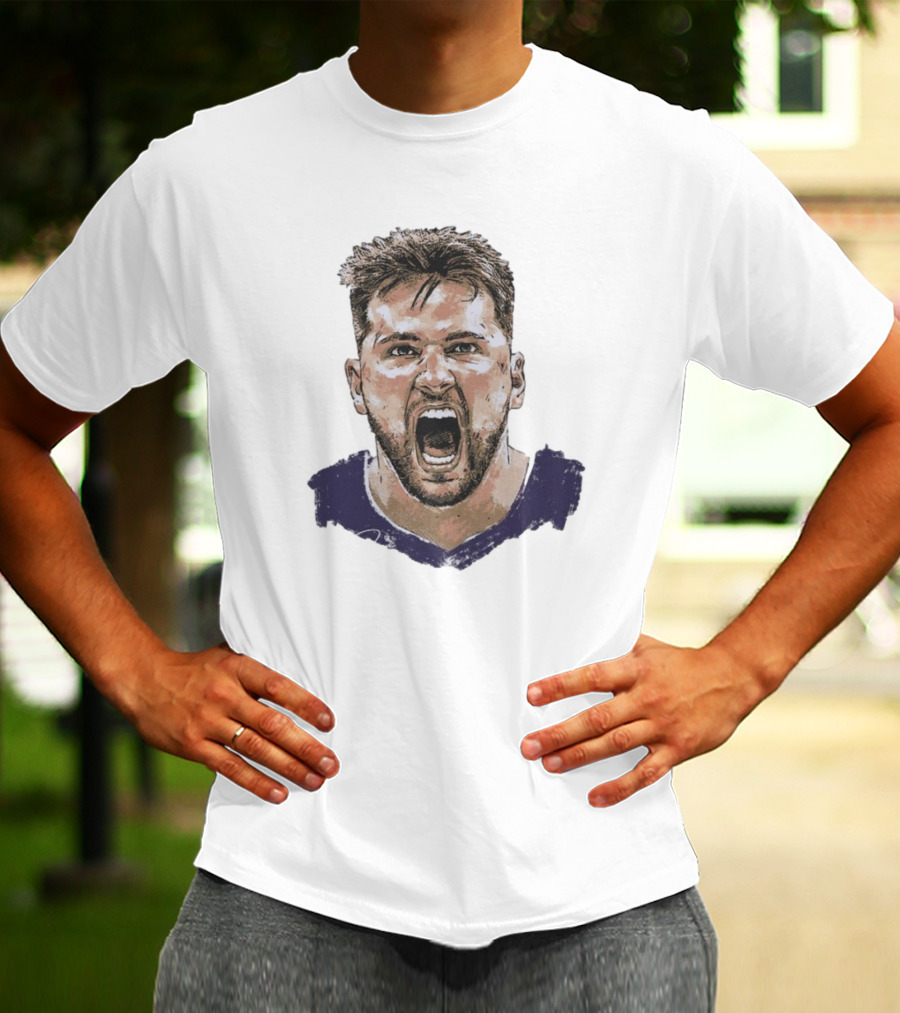 Luka Doncic Los Angeles Lakers Jersey Scream T-Shirt