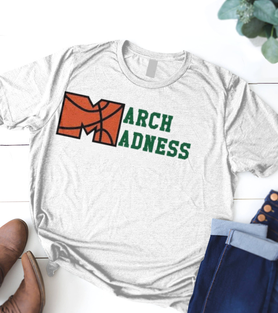 March Madness Basketball M Arch Adness T-Shirt
