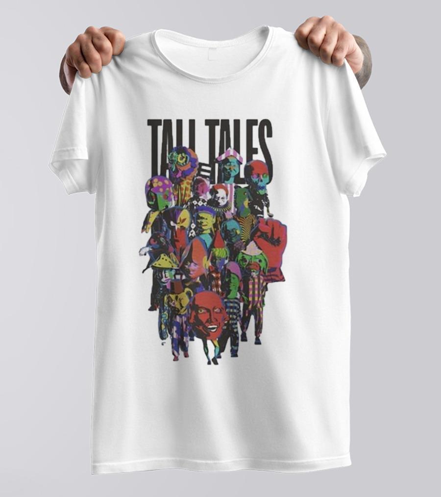Mark Pritchard Tall Tales Colorful Parade Characters T-Shirt