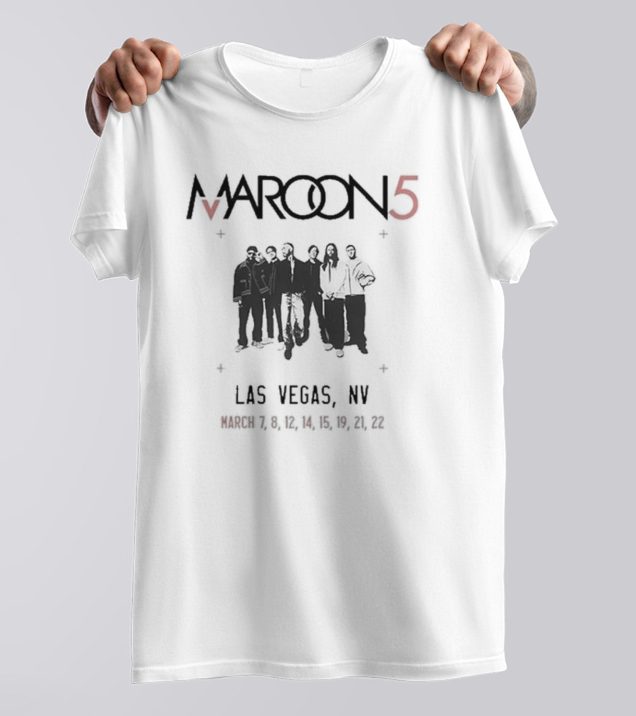 Maroon5 Las Vegas March 28-30 2025 T-Shirt
