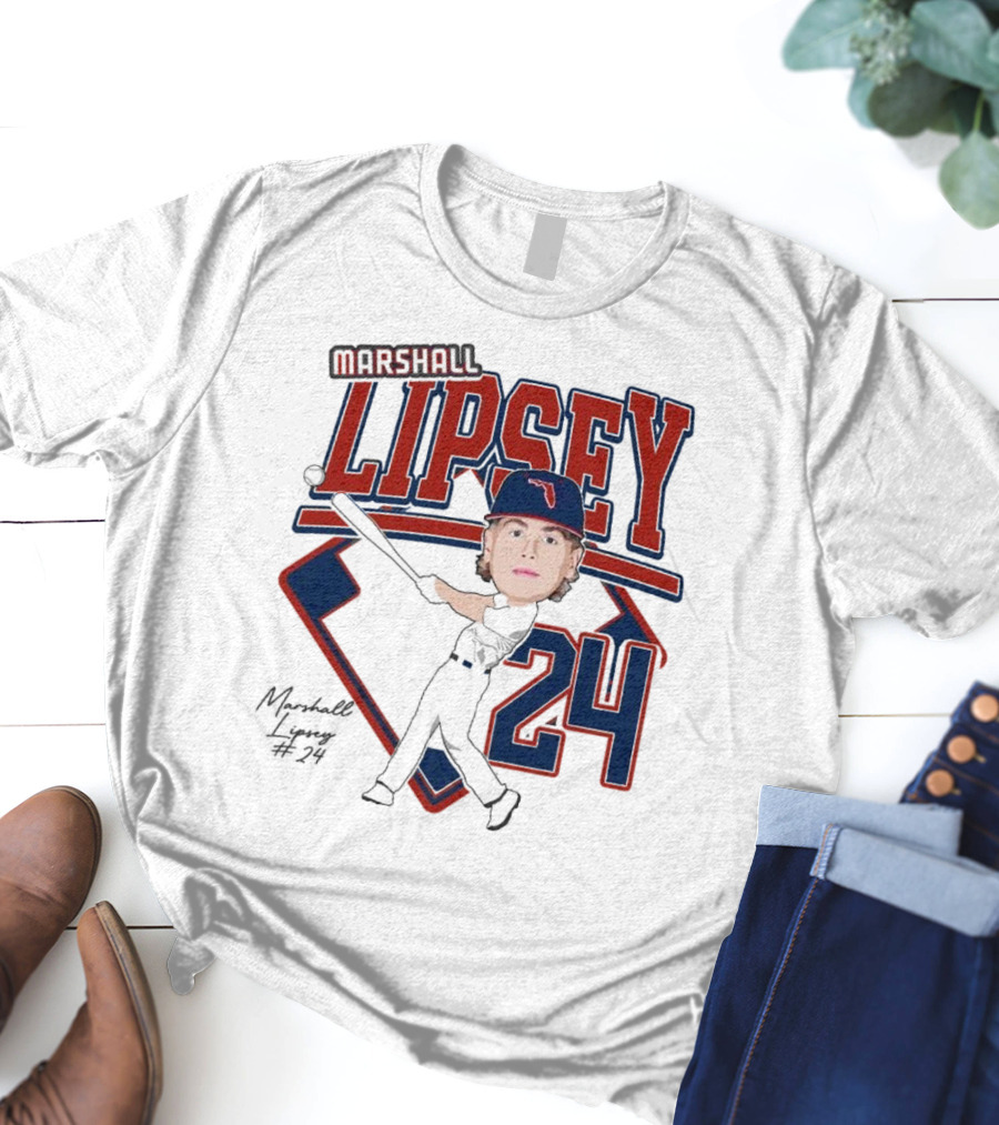 Marshall Lipsey 24 Baseball 2025 M. Reshold T-Shirt