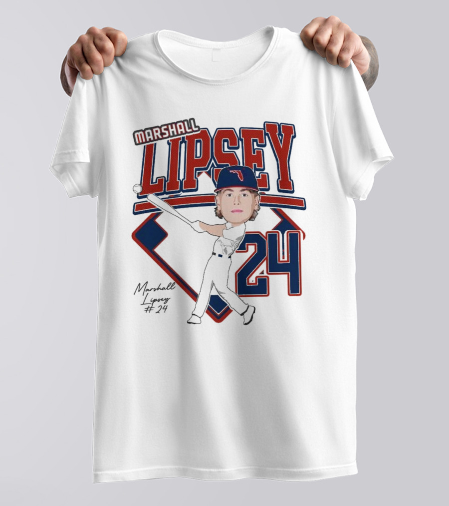 Marshall Lipsey 24 Baseball 2025 M. Reshold T-Shirt