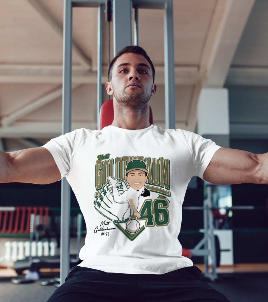 Matt Goldenbaum 46 Baseball Glove Illustration 2025 T-Shirt