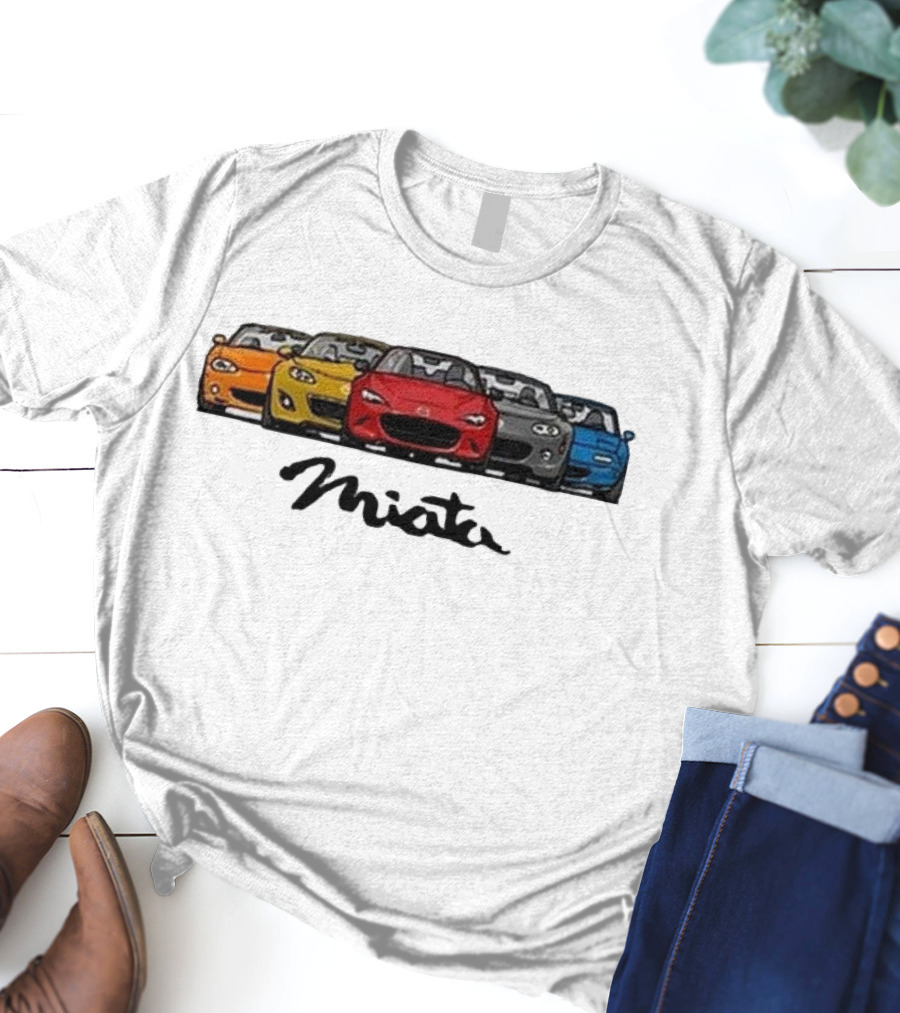 Mazda MX-5 Miata Generations Classic Lineup T-Shirt
