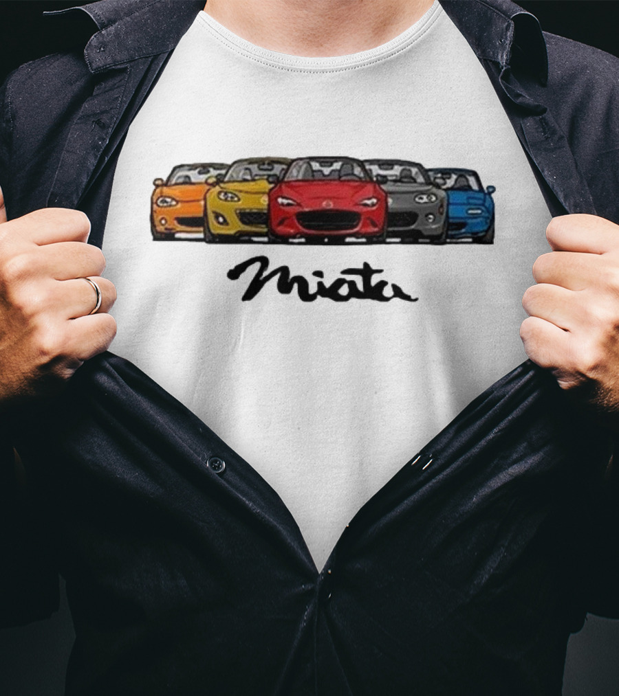 Mazda MX-5 Miata Generations Classic Lineup T-Shirt