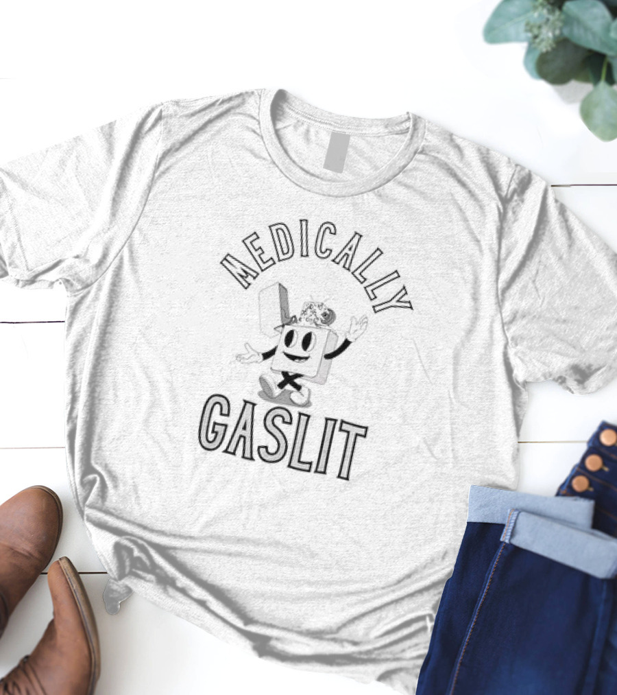 Medically Gaslit Lit Candle Illustration T-Shirt