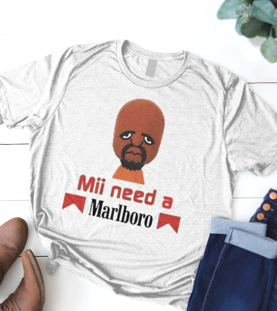 Mii Need A Marlboro Nintendo Parody T-Shirt
