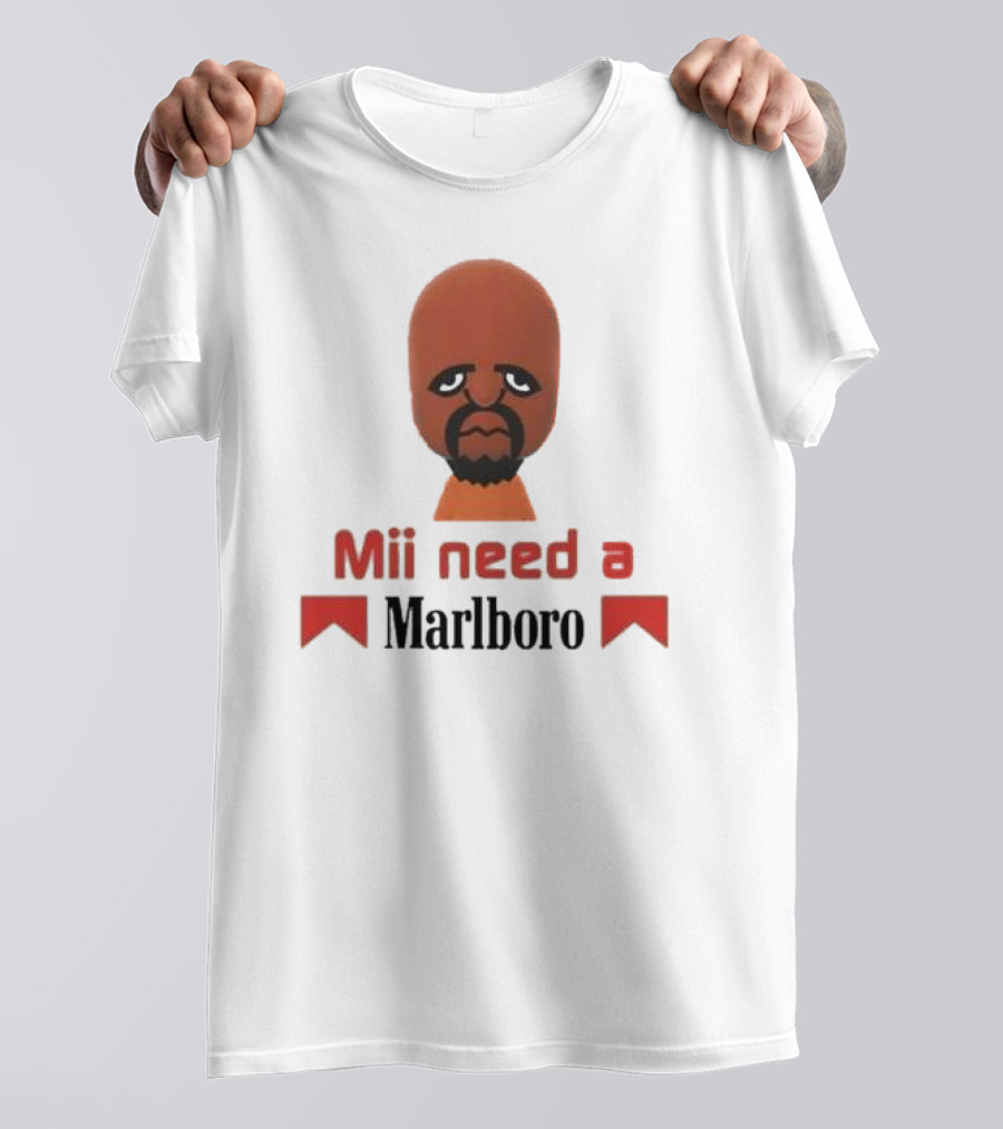 Mii Need A Marlboro Nintendo Parody T-Shirt