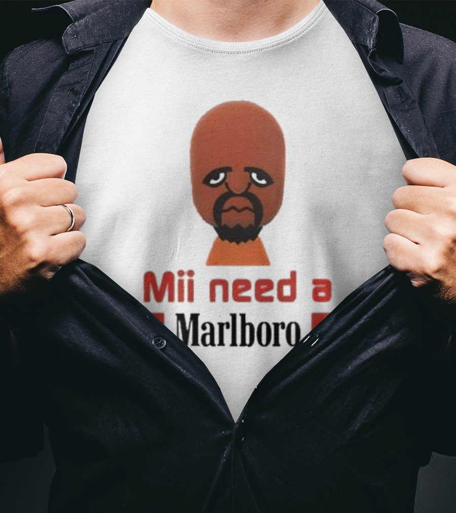 Mii Need A Marlboro Nintendo Parody T-Shirt