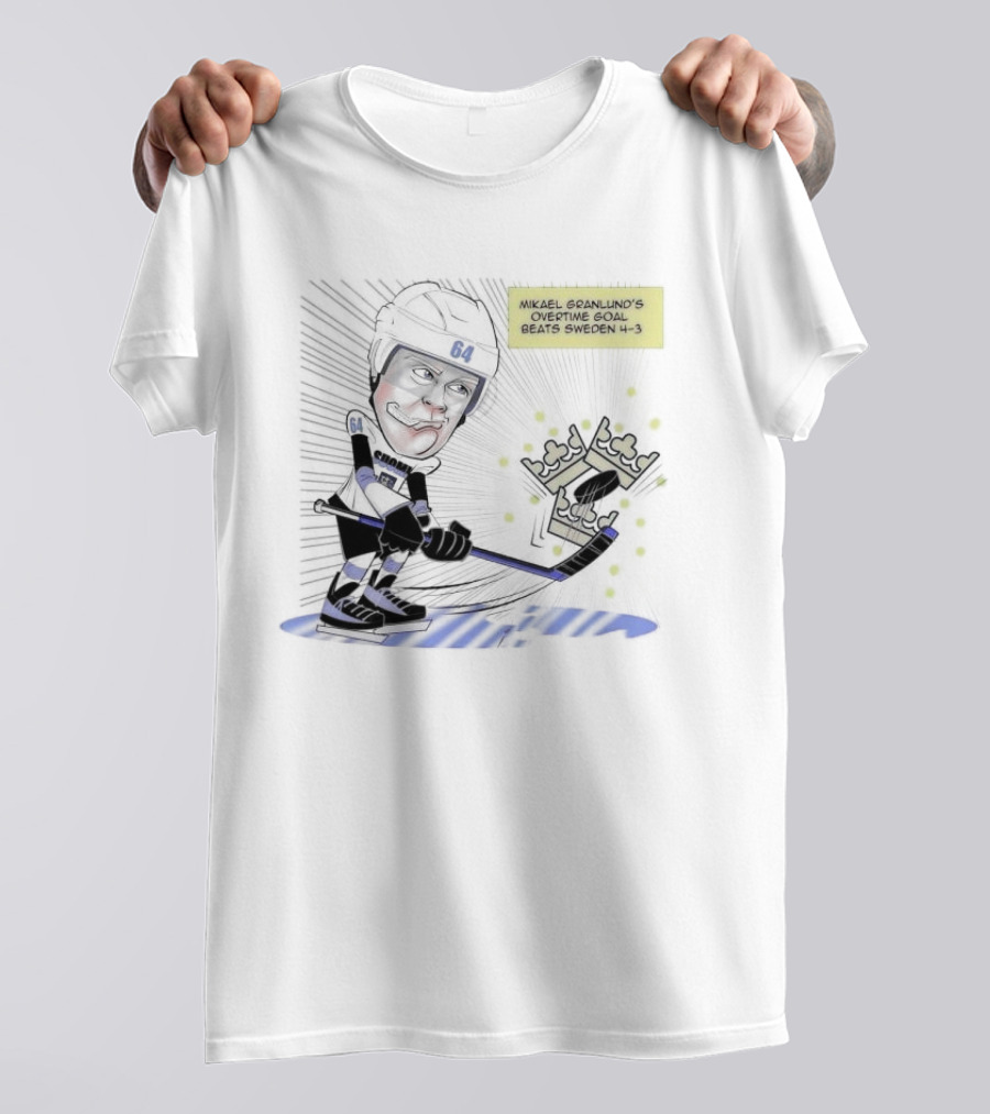 Mikael Granlund Overtime Goal Wins 4-3 Against Sweden With Hockey Crown Icon T-Shirt