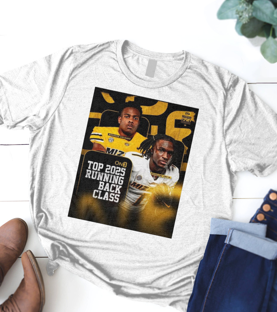 Missouri Football Top 2025 Running Back Class Brendon Haygood Marquise Davis SEC Mizzou T-Shirt