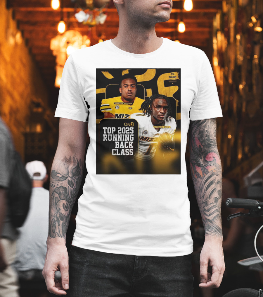 Missouri Football Top 2025 Running Back Class Brendon Haygood Marquise Davis SEC Mizzou T-Shirt