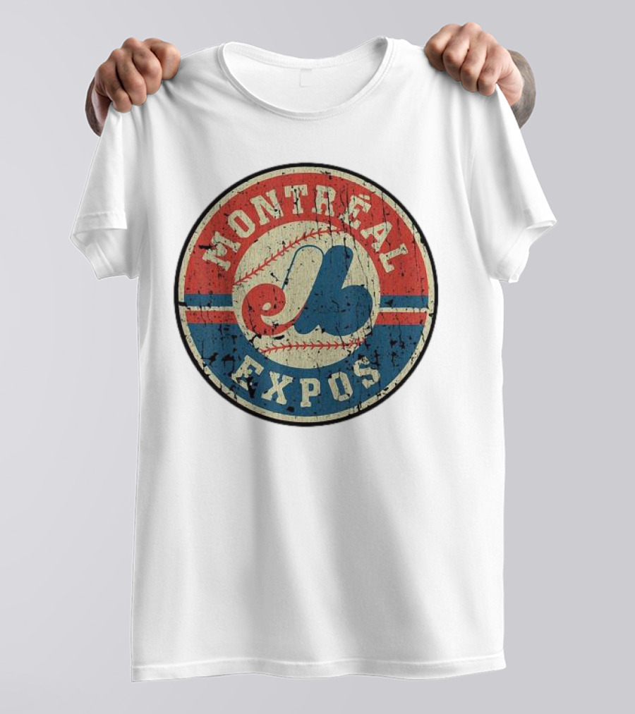 Montreal Expos Vintage Baseball Circle Emblem T-Shirt