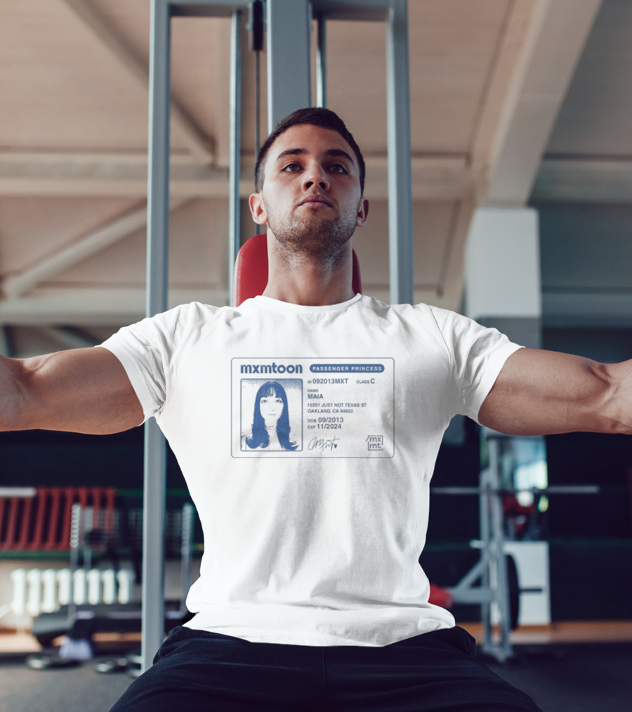 Mxmtoon License Passenger Princess Permit Identification T-Shirt