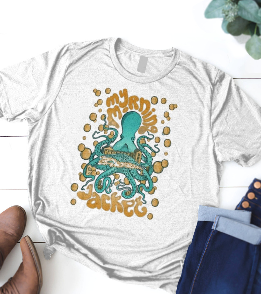 My Morning Jacket Tentacles Octopus And Bubbles T-Shirt