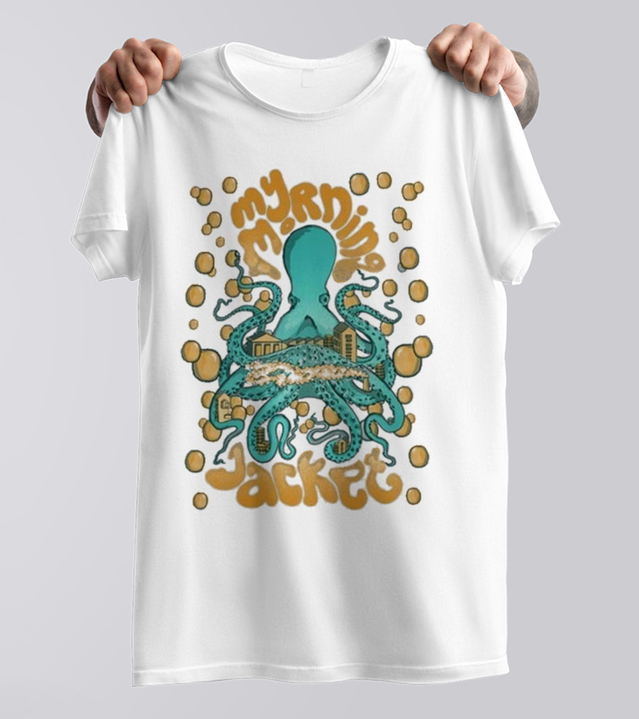 My Morning Jacket Tentacles Octopus And Bubbles T-Shirt