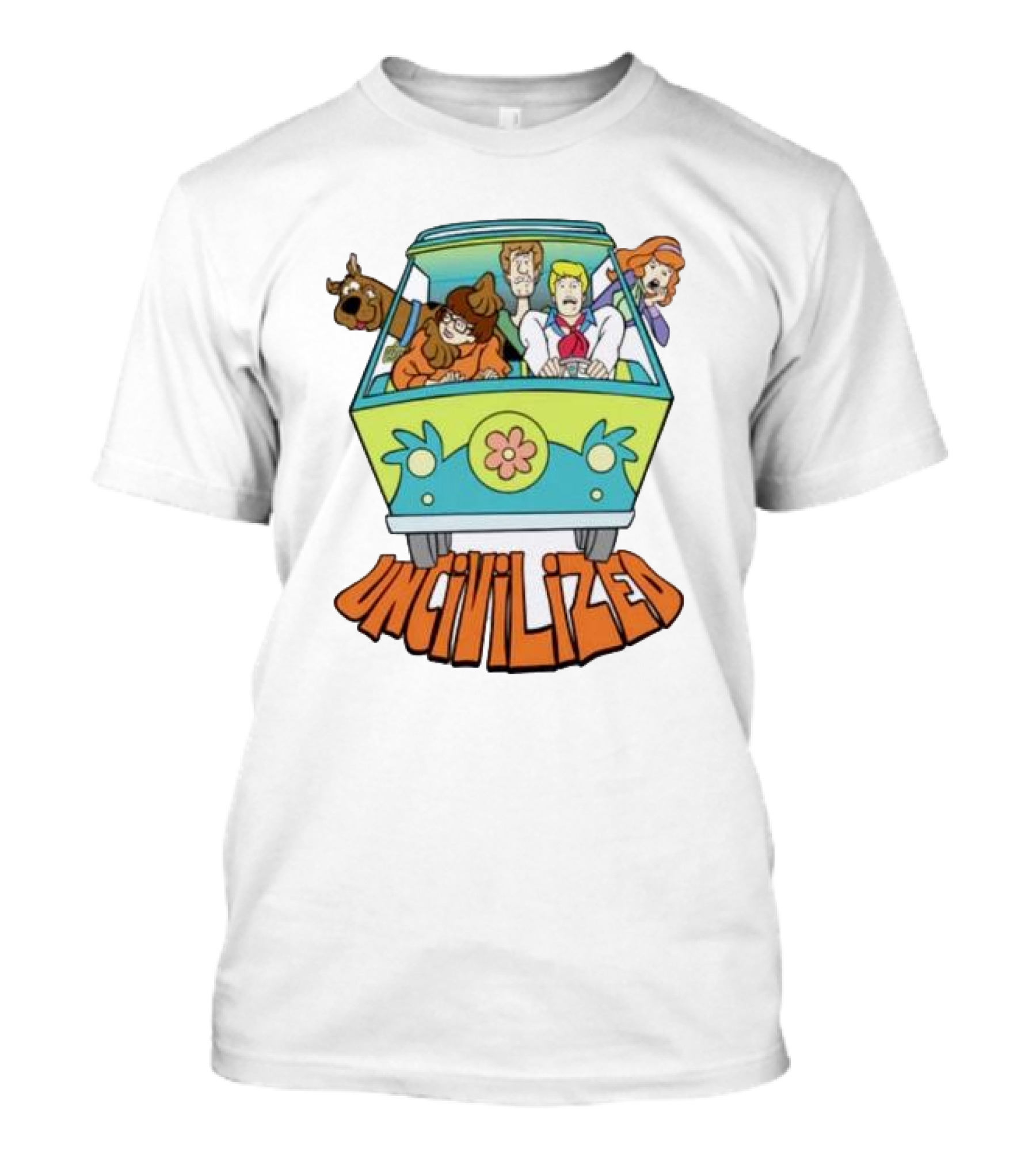 Mystery Machine Scooby-Doo Uncivilized Driving Adventure T-Shirt