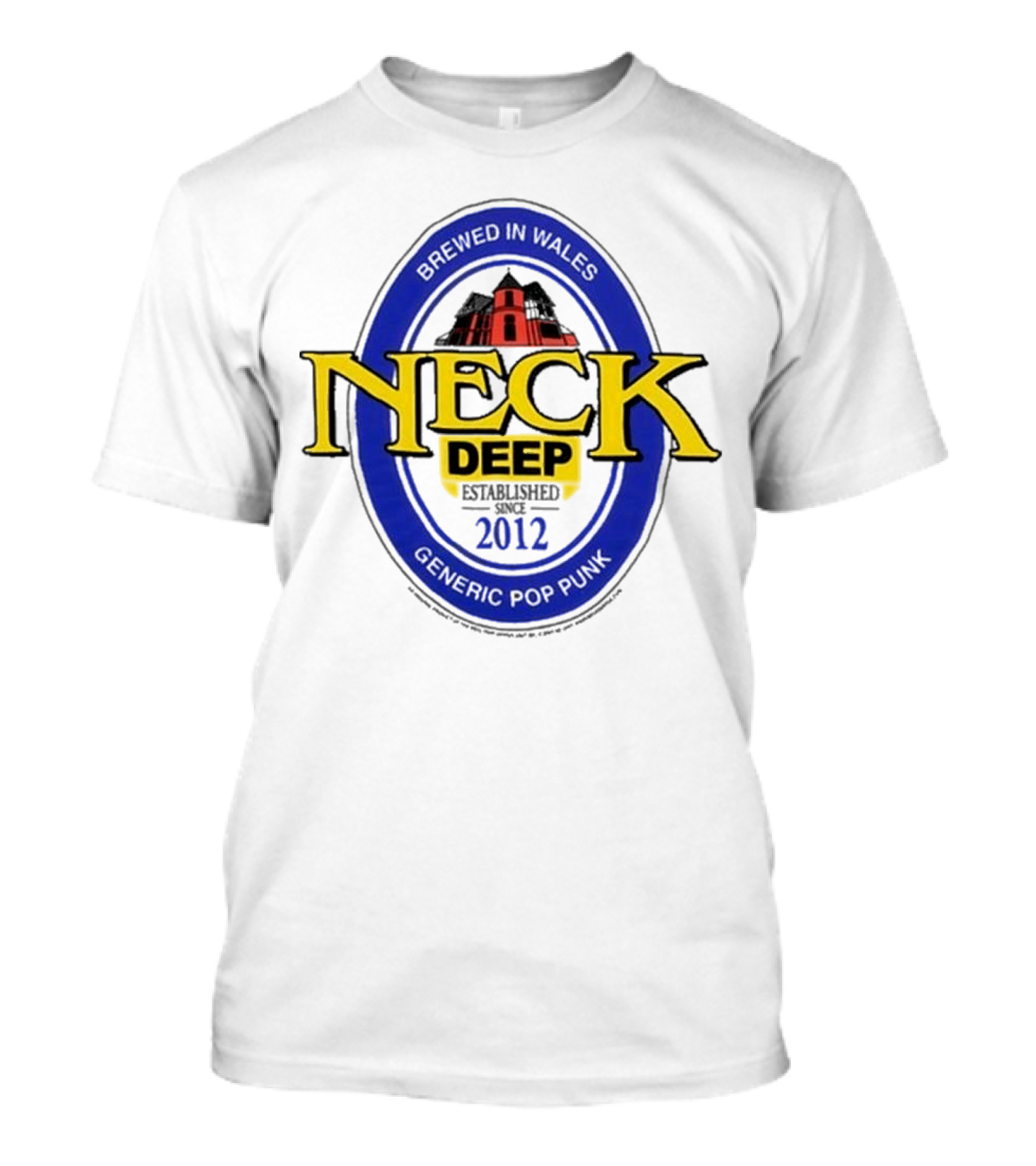 Neck Deep Generic Pop Punk Brewed In Wales 2012 T-Shirt
