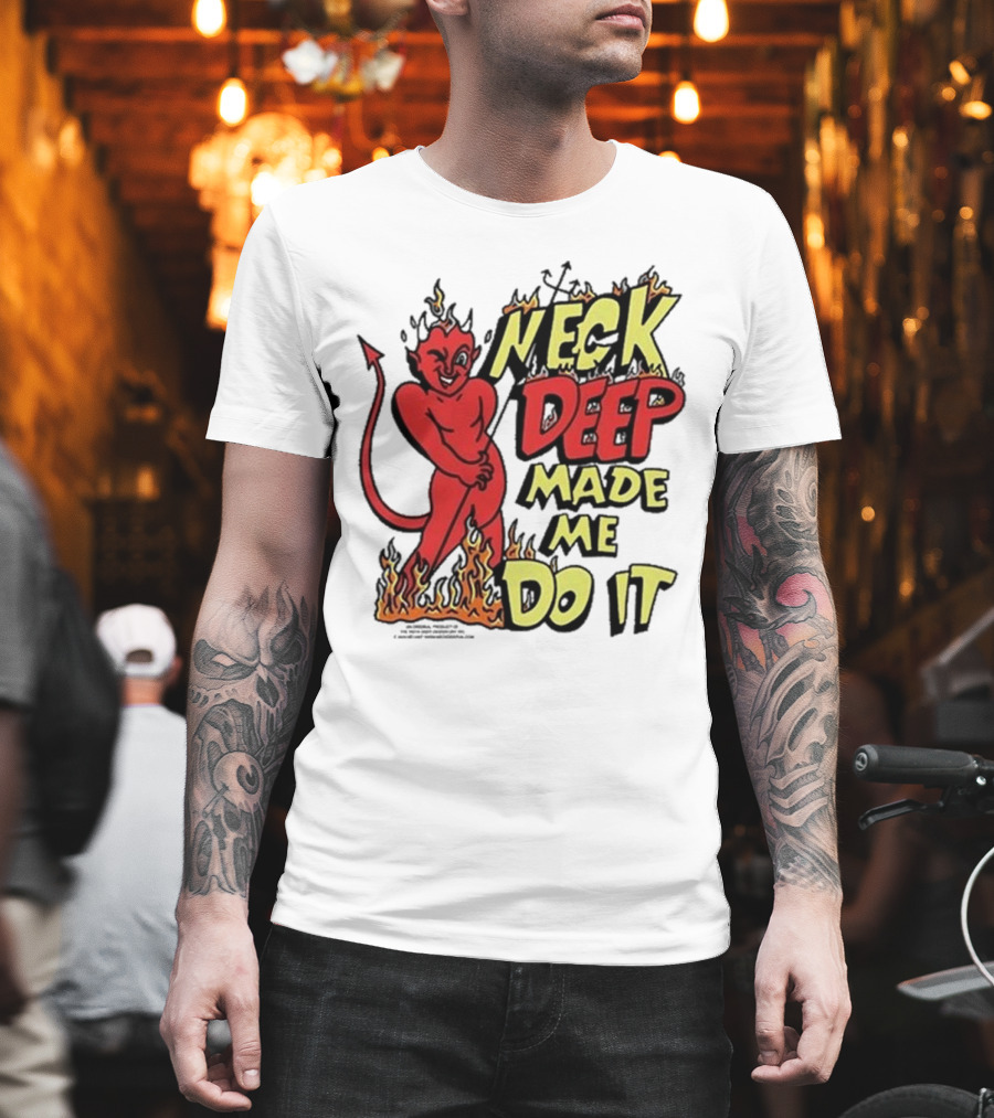 Neck Deep Made Me Do It Devil Flames T-Shirt