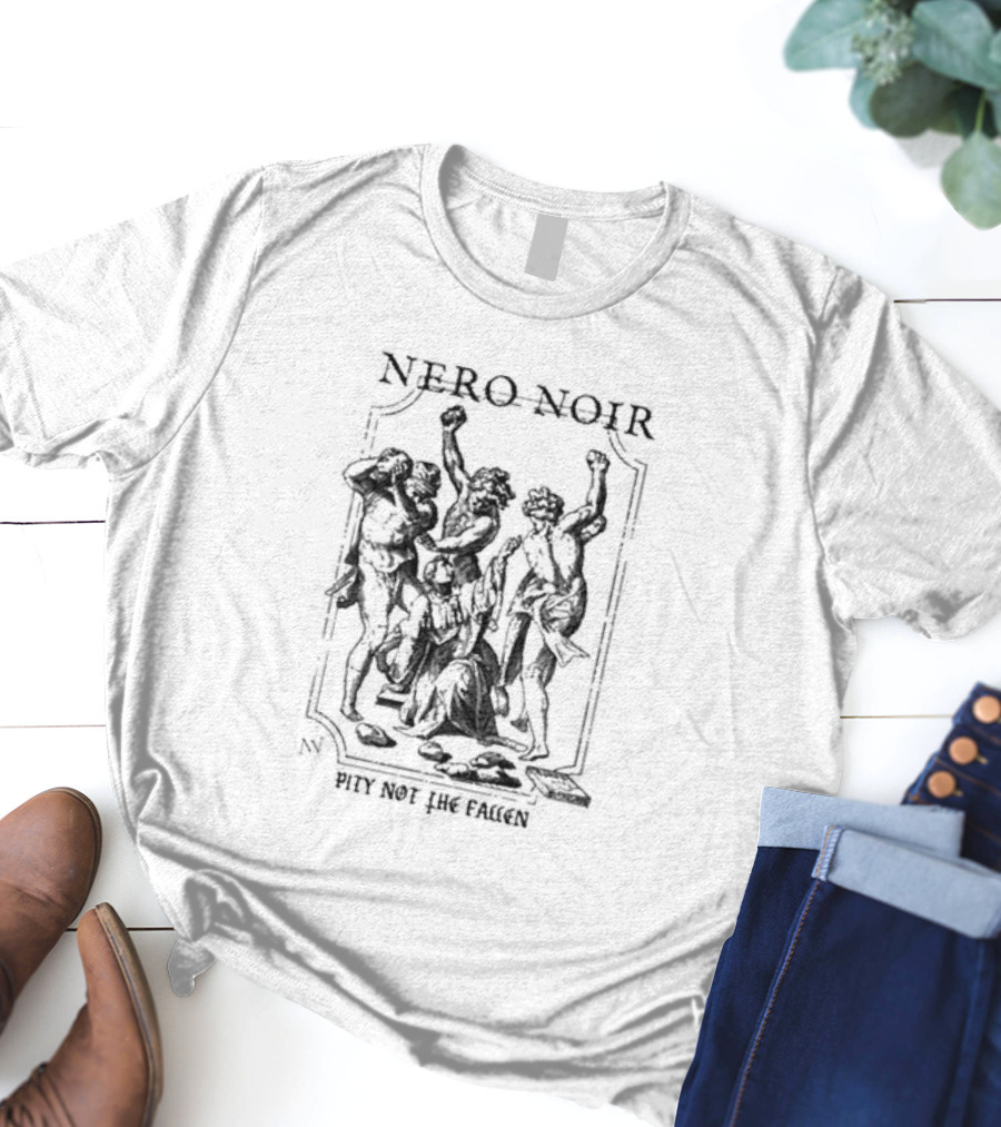 Nero Noir Pity Not The Fallen Skeleton Trio T-Shirt