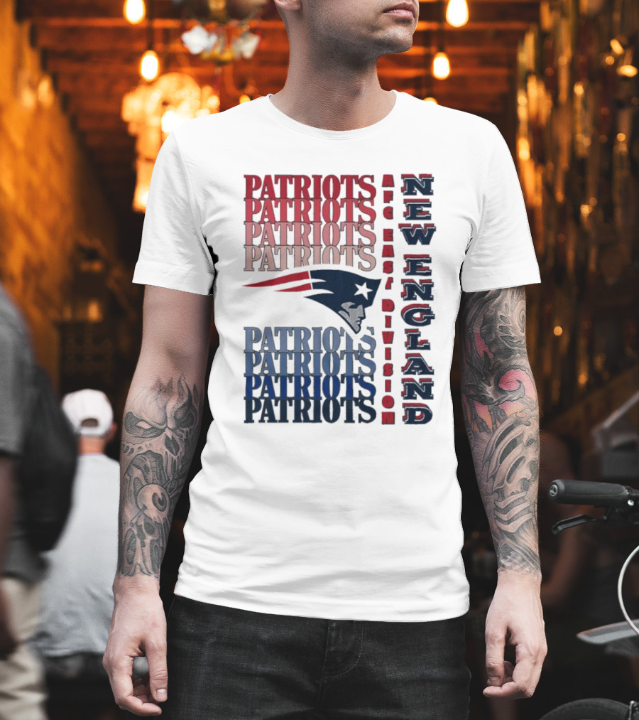 Patriots New England AFC East Division Football Team T-Shirt