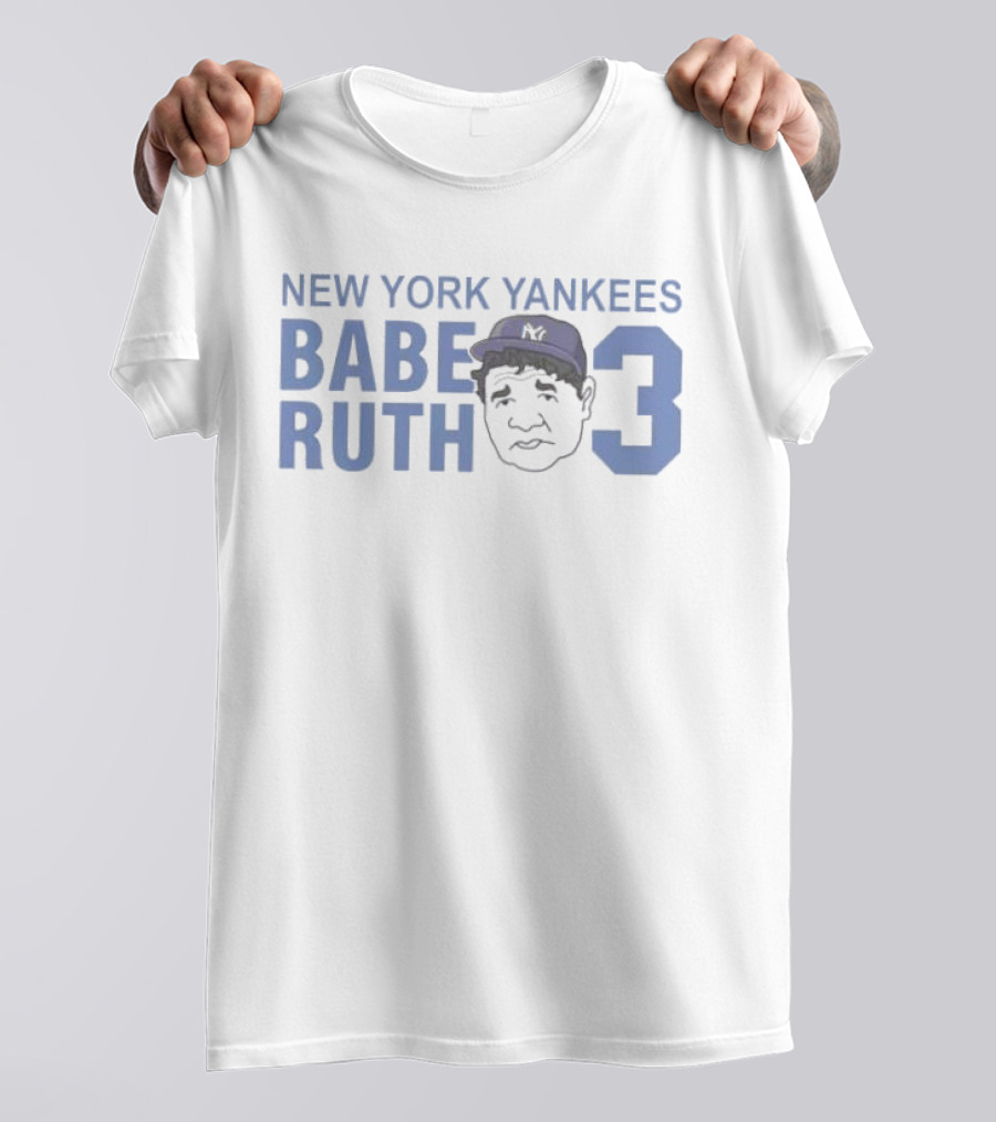 New York Yankees Babe Ruth 3 Vintage Baseball Legend T-Shirt