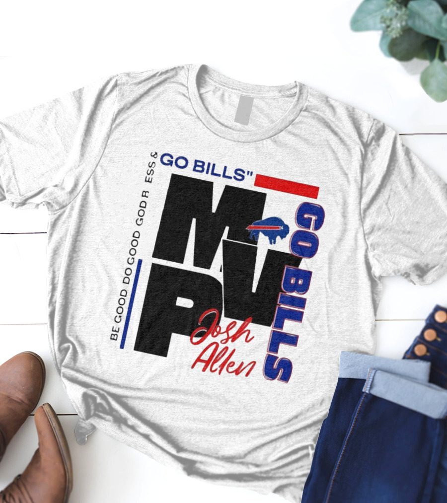"Go Bills Josh Allen MVP Buffalo Football" T-Shirt