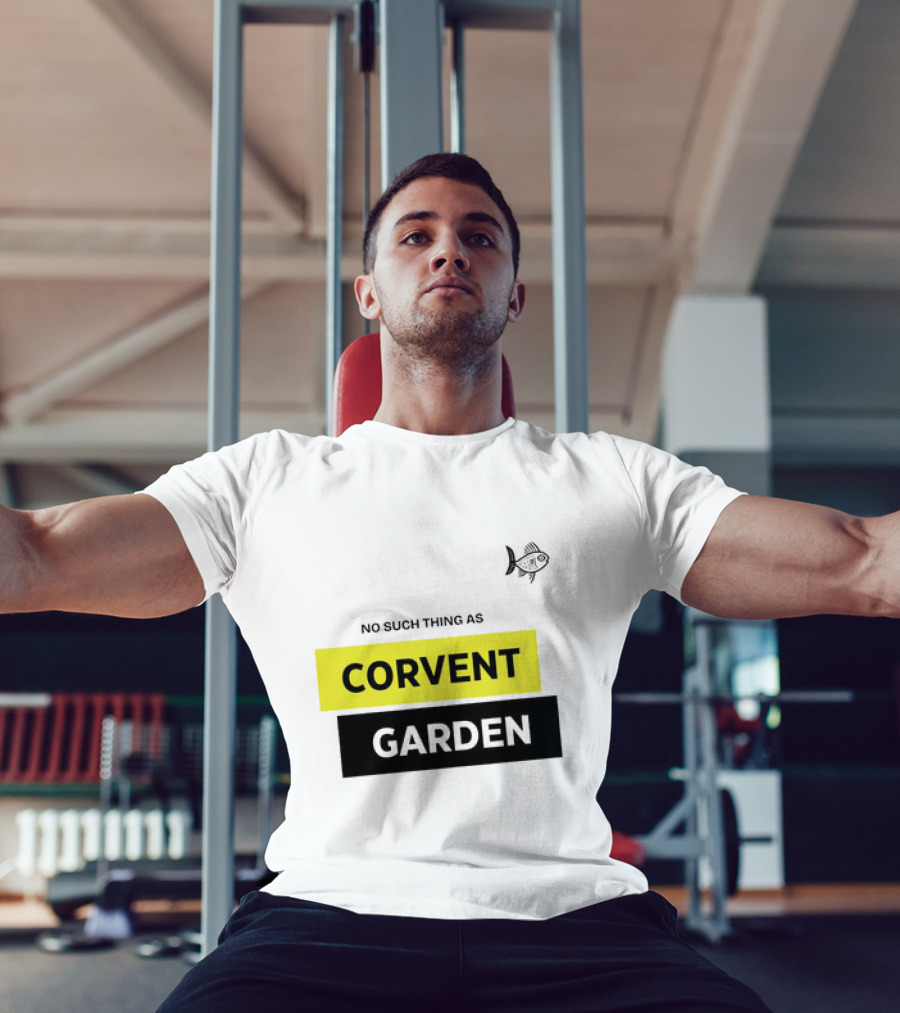 No Such Thing As Corvent Garden With Yellow And Black Text Blocks T-Shirt