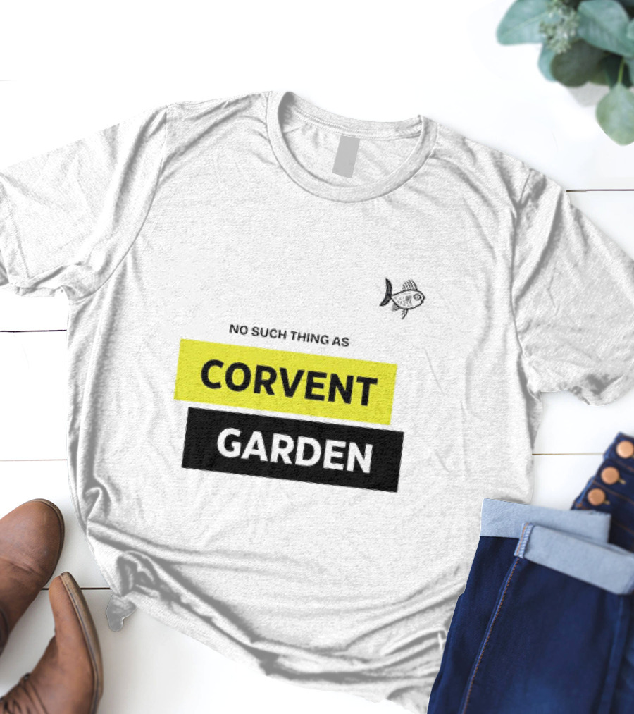 No Such Thing As Corvent Garden With Yellow And Black Text Blocks T-Shirt