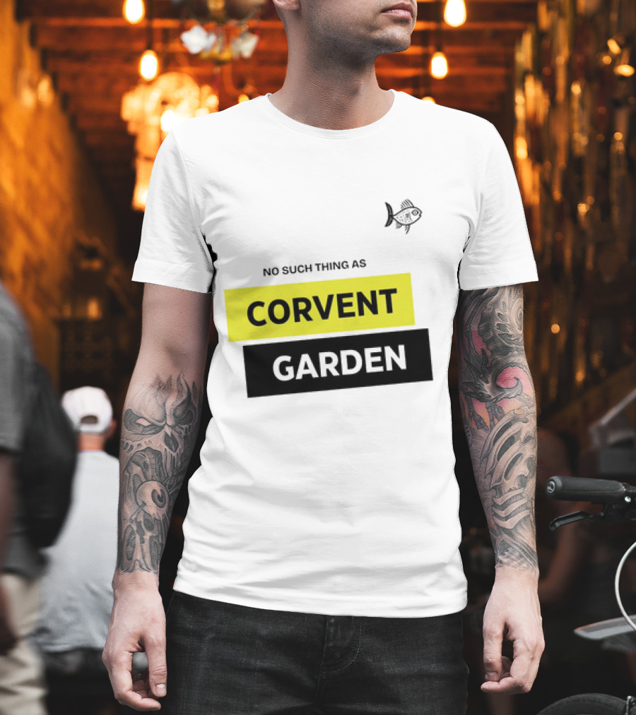 No Such Thing As Corvent Garden With Yellow And Black Text Blocks T-Shirt