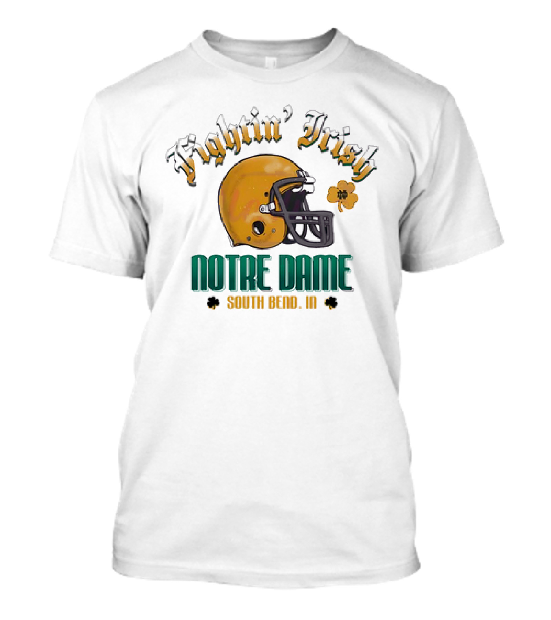 Fighting Irish Vintage Notre Dame Football South Bend IN Helmet Icon T-Shirt