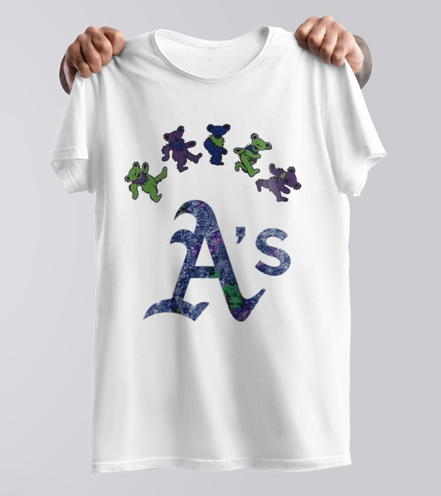 Oakland Athletics Grateful Dead Dancing Bears 2025 T-Shirt