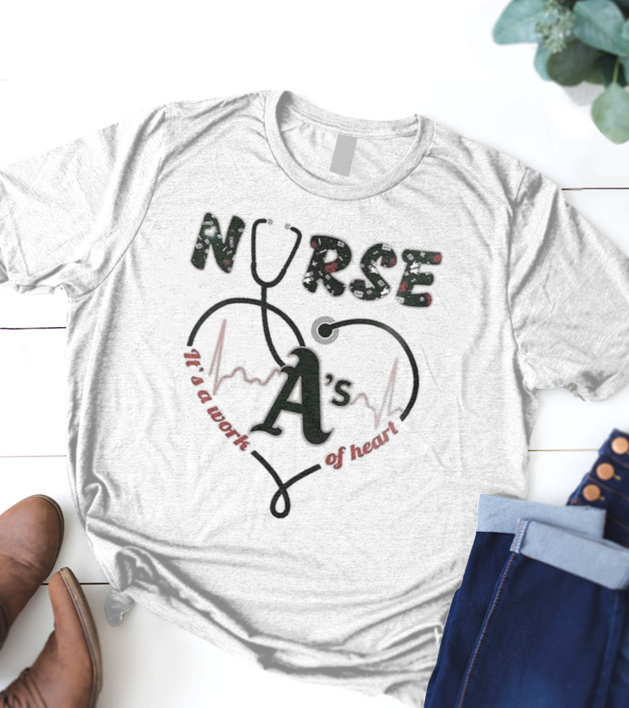 Oakland Athletics Nurses Appreciation Night 2025 Baseball T-Shirt