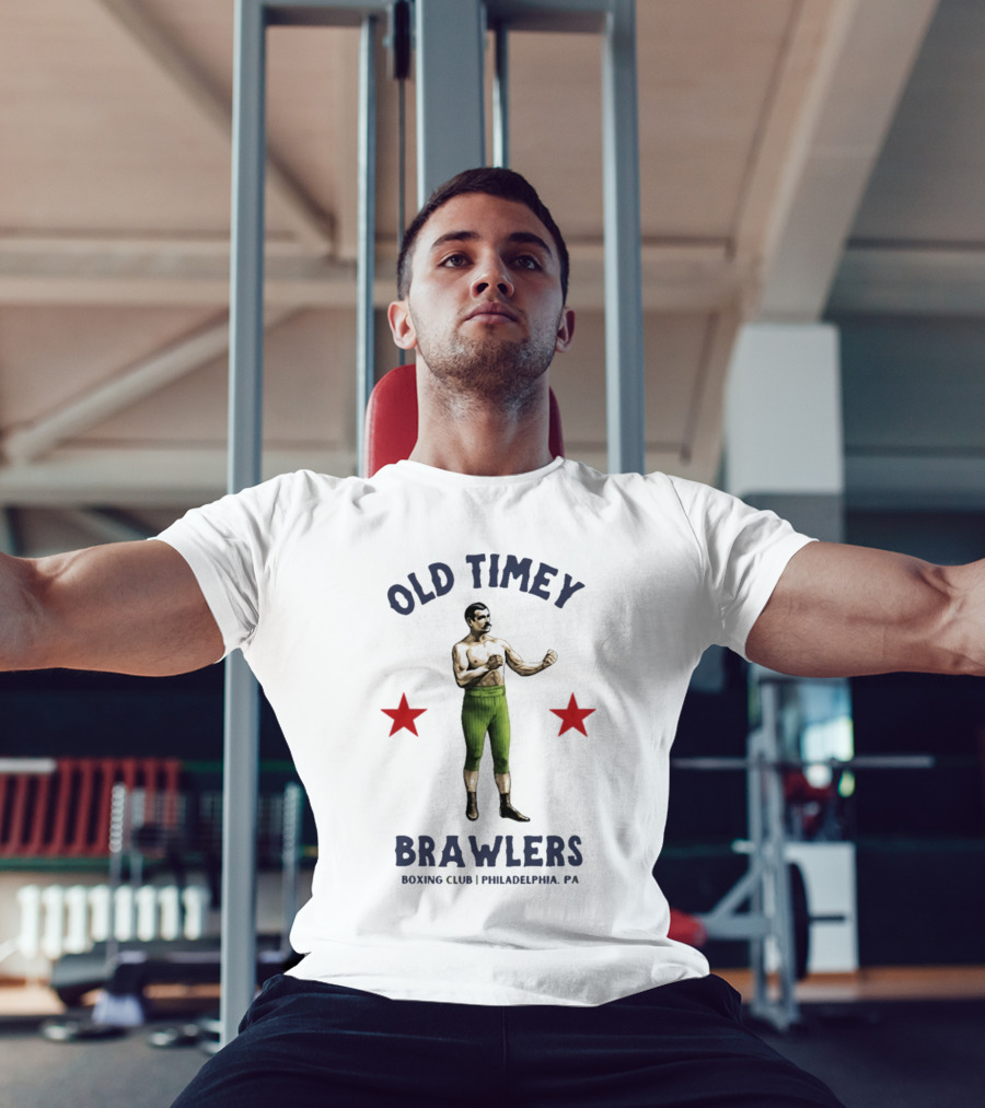Old Timey Brawlers Boxing Club Philadelphia Vintage Style T-Shirt