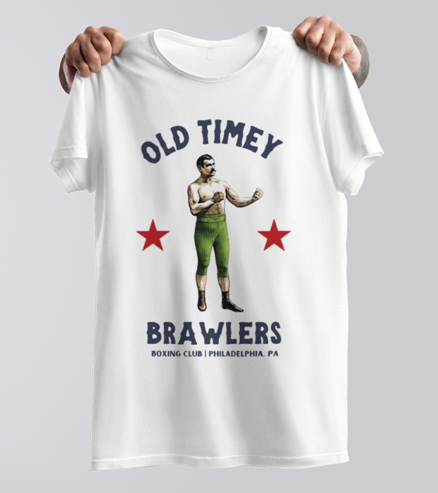 Old Timey Brawlers Boxing Club Philadelphia Vintage Style T-Shirt