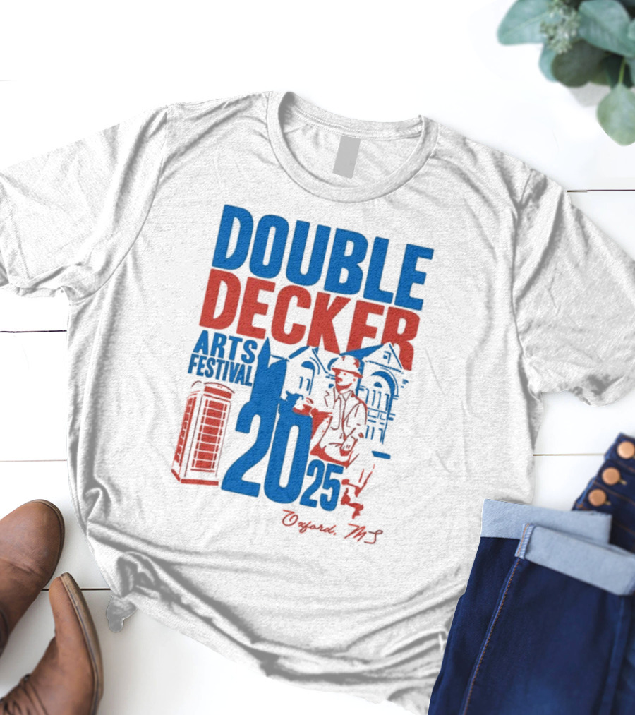 Ole Miss Rebels Double Decker Arts Festival 2025 Oxford MS T-Shirt