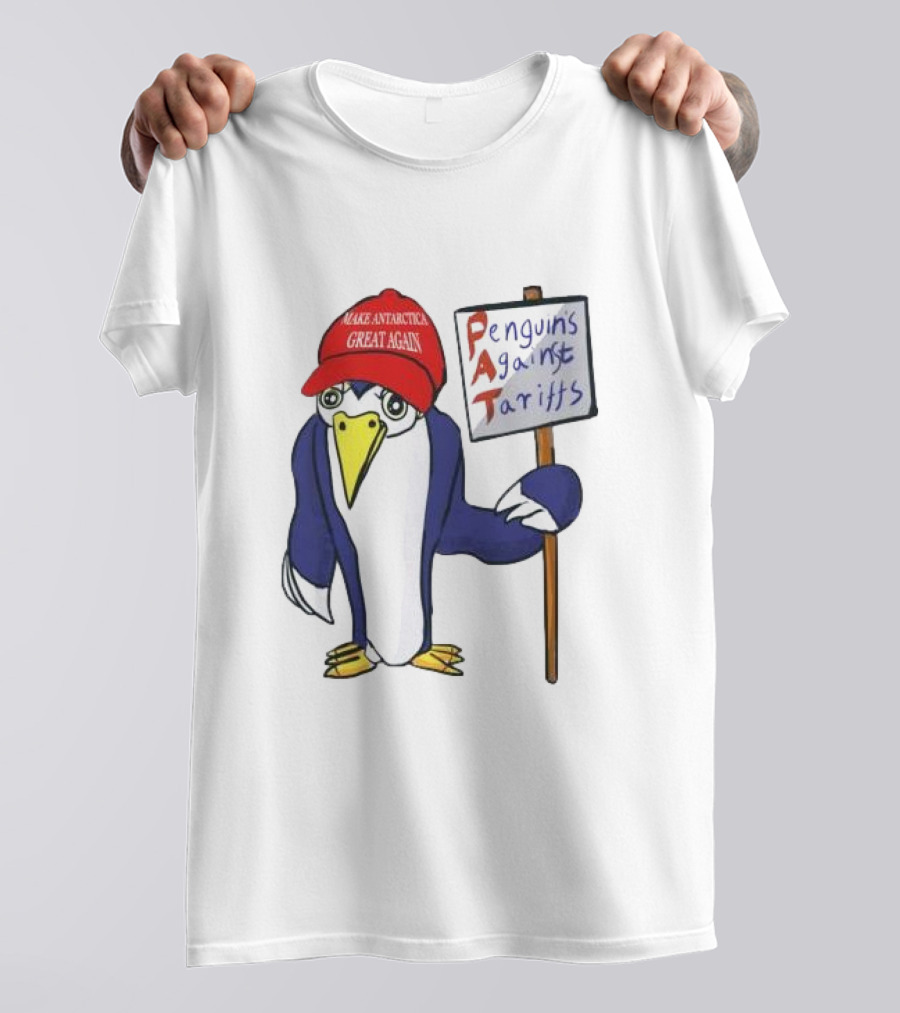 PAT Penguins Against Tariffs Make Antarctic Great Again T-Shirt