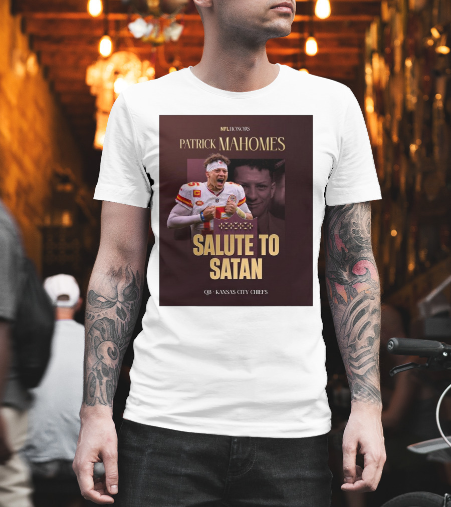 Patrick Mahomes NFL Honors Kansas City Chiefs QB Salute To Satan T-Shirt
