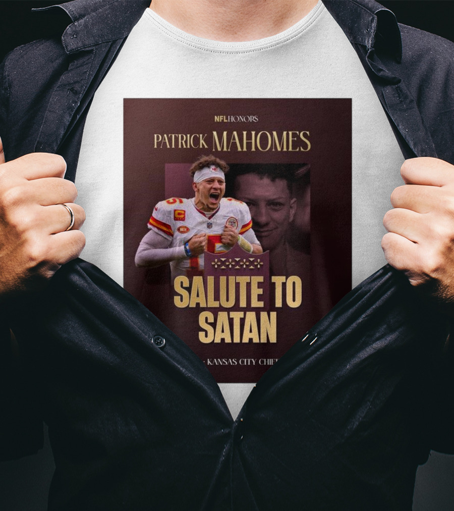 Patrick Mahomes NFL Honors Kansas City Chiefs QB Salute To Satan T-Shirt