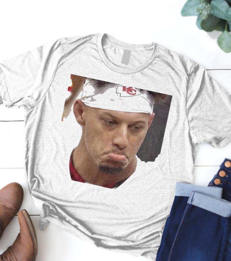 Super Sad Pat Mahomes Headband KC T-Shirt