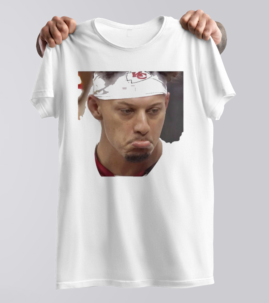 Super Sad Pat Mahomes Headband KC T-Shirt