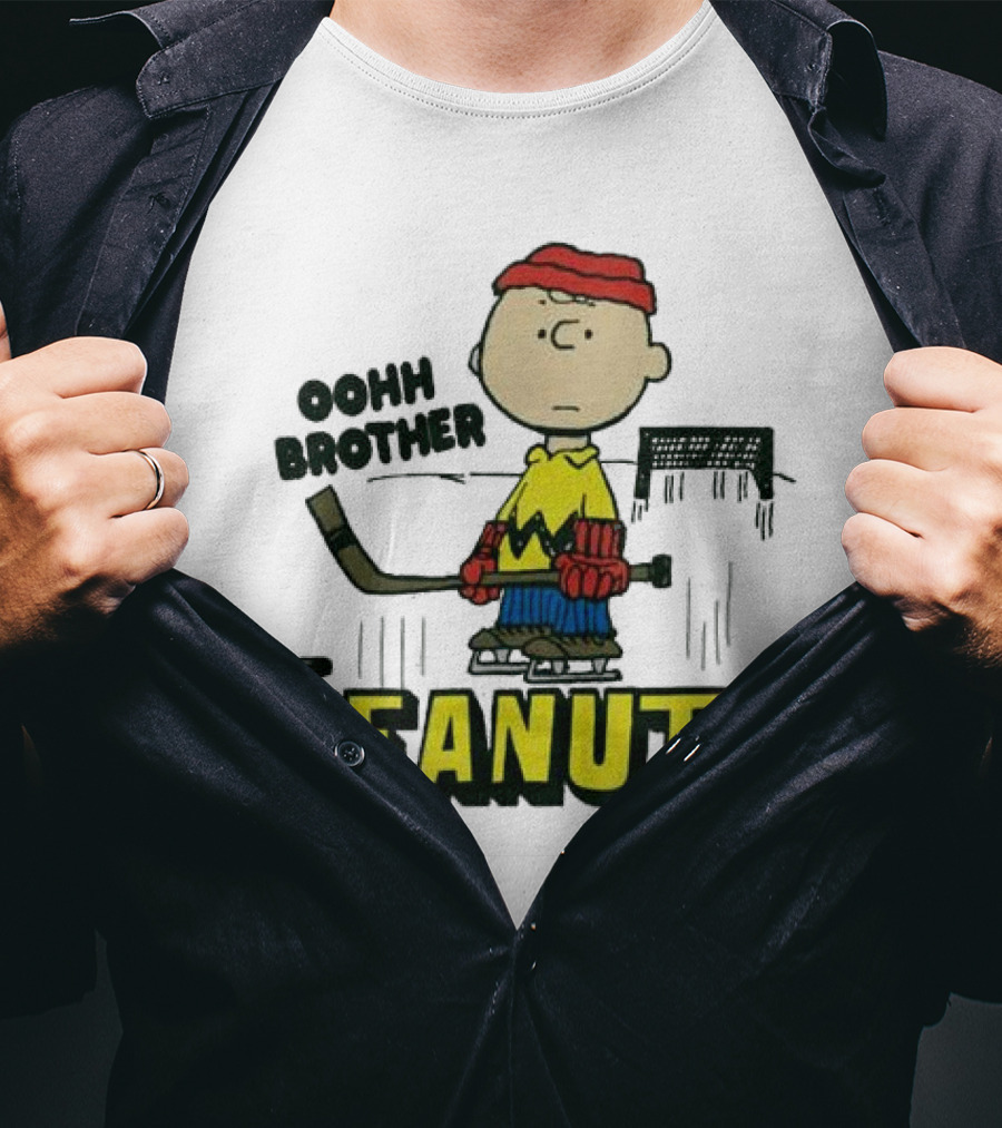 Peanuts Charlie Brown Oohh Brother Hockey Player T-Shirt
