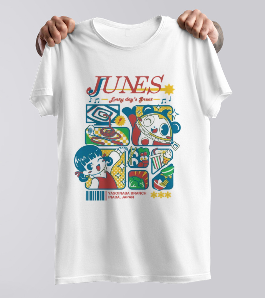 Junes Every Day's Great Persona 4 Characters And Scenes T-Shirt