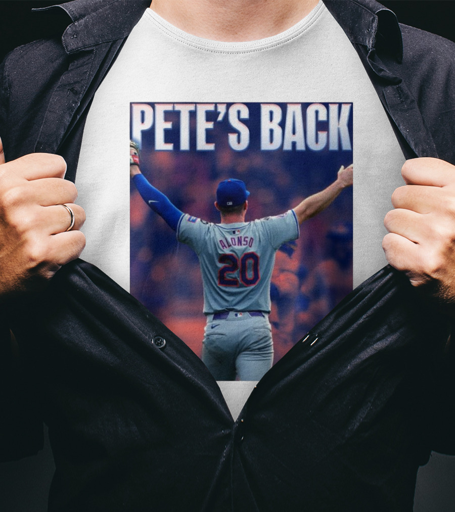 Pete Alonso Mets 20 Pete’s Back SNY T-Shirt