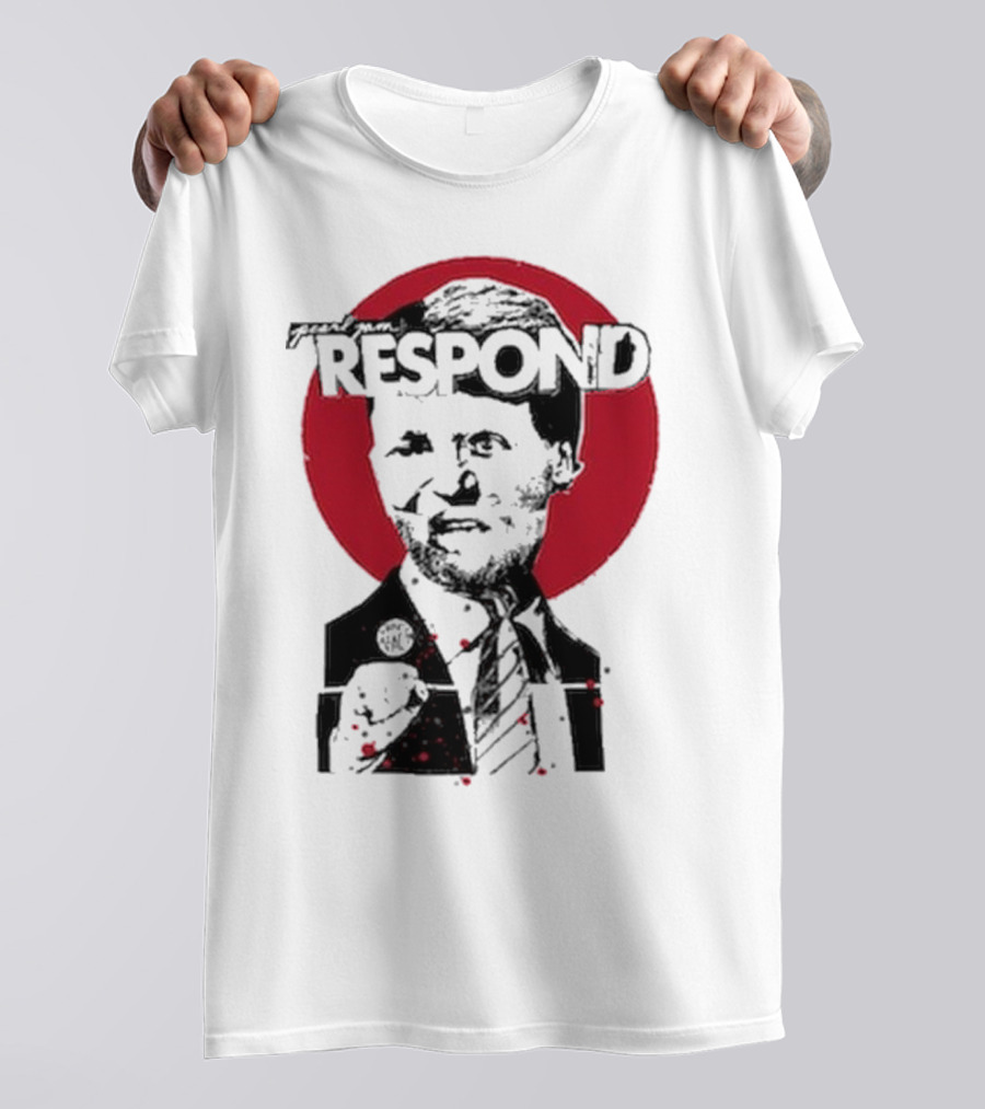 Pearl Jam Respond 2025 Red Circle Silhouette T-Shirt