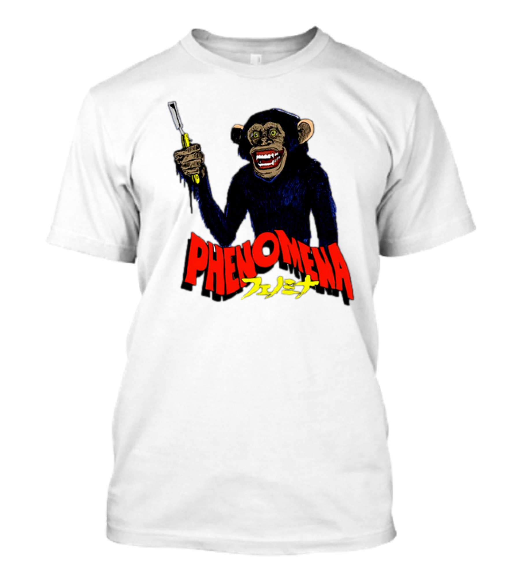 Phenomena フェノミナ Monkey Holding Razor T-Shirt