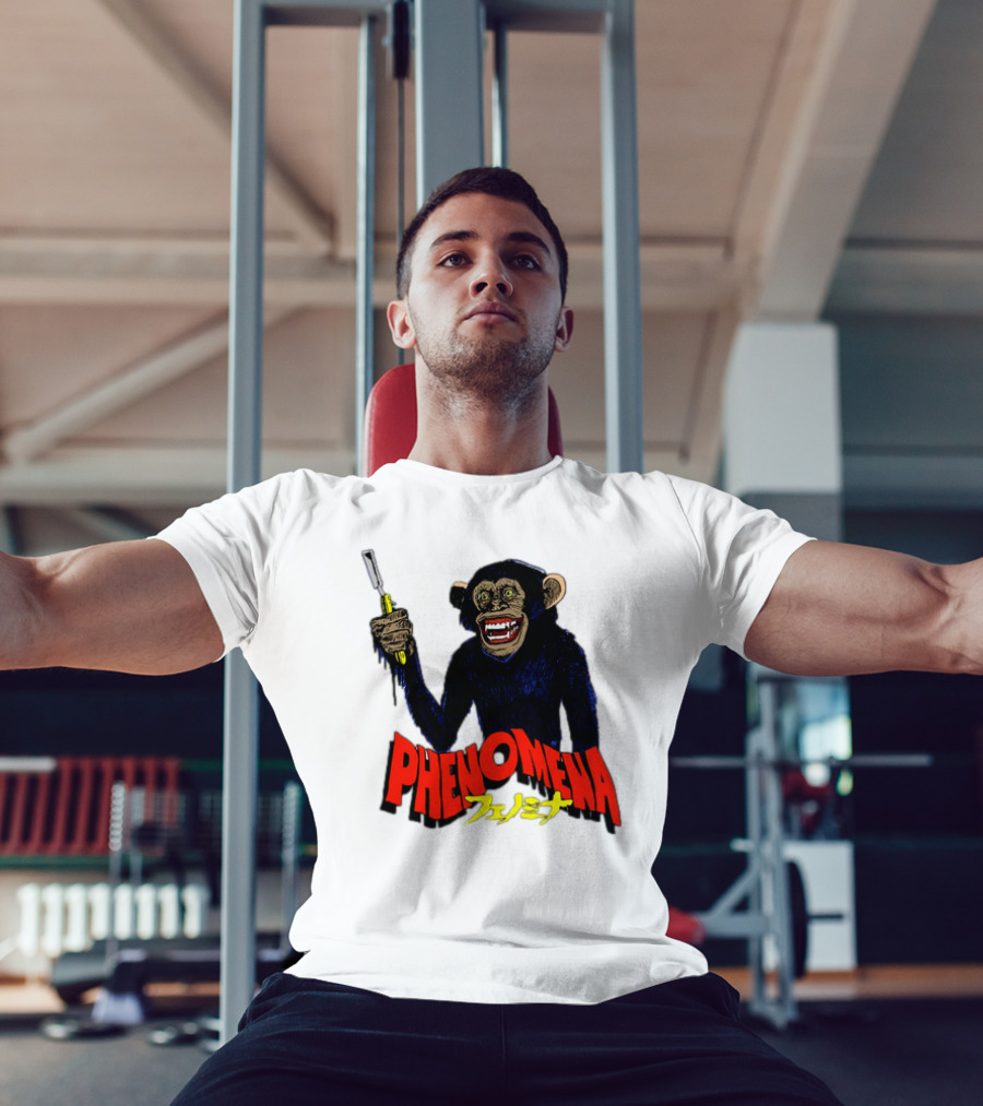 Phenomena フェノミナ Monkey Holding Razor T-Shirt