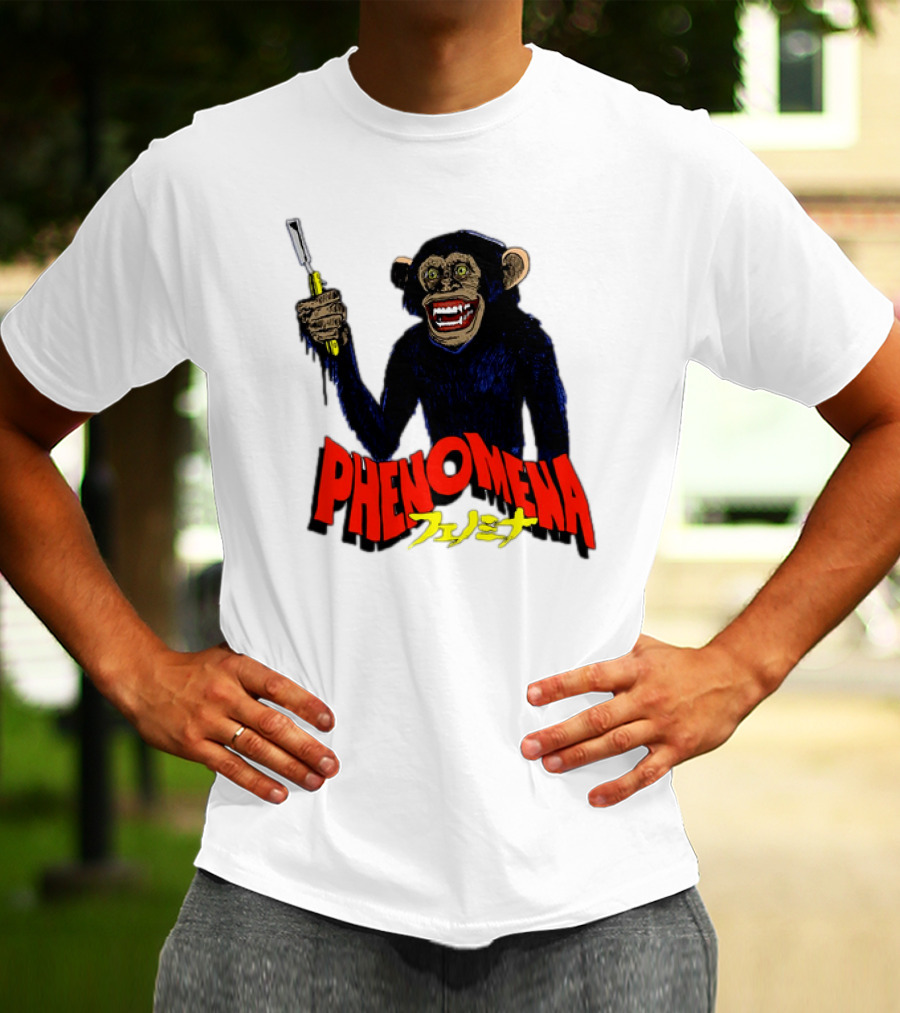 Phenomena フェノミナ Monkey Holding Razor T-Shirt